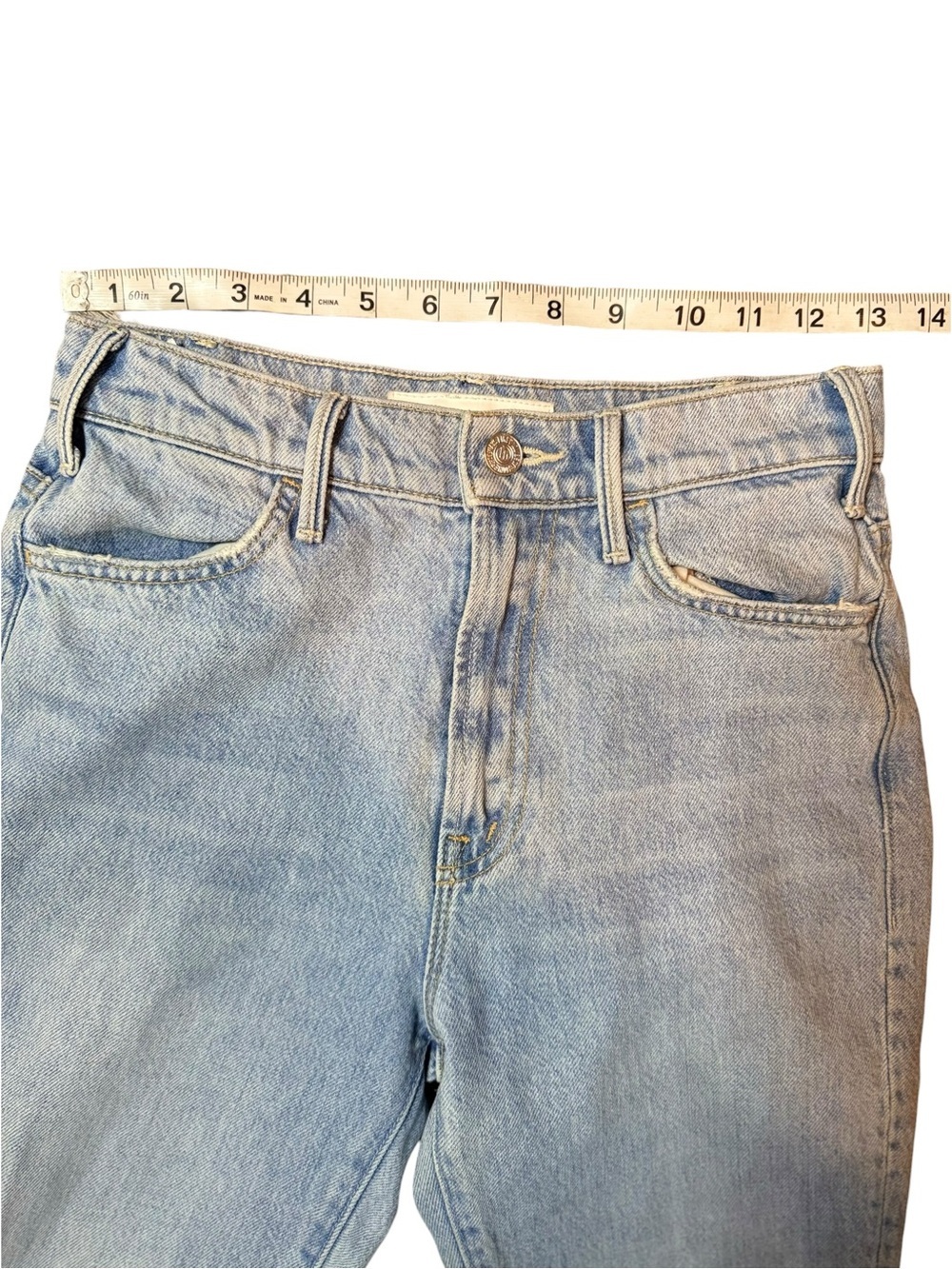 MOTHER The Hustler Ankle Fray Jeans 24 Home On The Range 100% Cotton - Picture 10 of 12